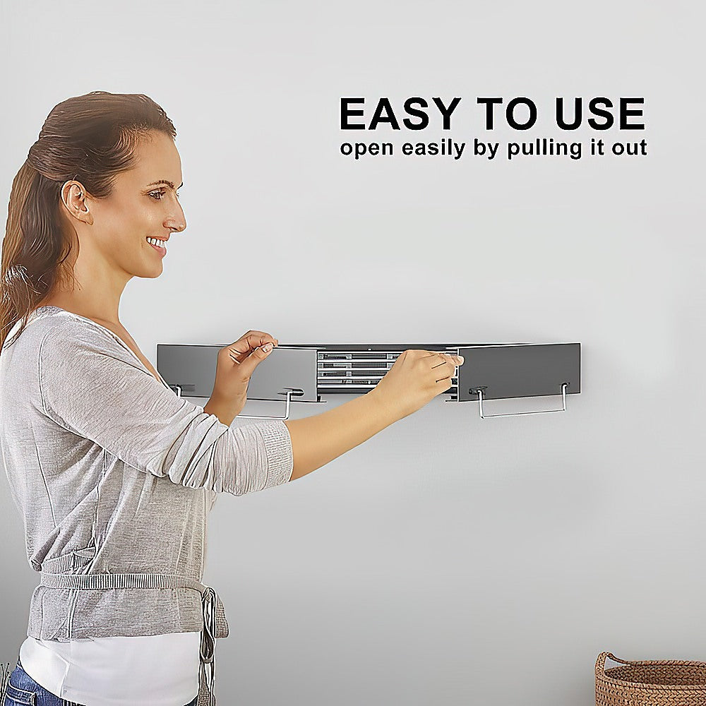 Collapsible Wall-Mounted Laundry Drying Rack