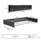 Collapsible Wall-Mounted Laundry Drying Rack