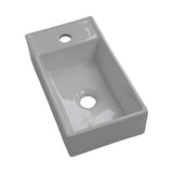Small Compact Bathroom Cloakroom Hand Wash Basin Sink Ceramic Wall Hung