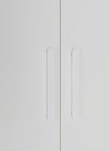 Elegant 4-Door White Gloss Wardrobe