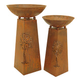 Nested Rust Tree of Life Firebowls Set