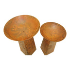Nested Rust Tree of Life Firebowls Set