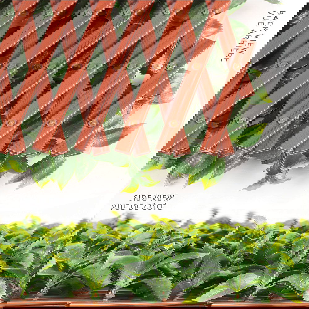 Premium Jasmine Artificial Hedge Extendable Trellis / Screen 2 Meter By 1 Meter UV Resistant (PVC)