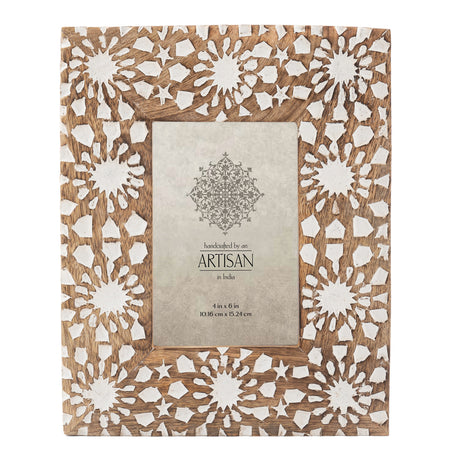 Handcrafted 'Sunflower' Photoframe — Decorative Wooden Photo Frame for Home & Gifts