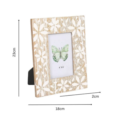 Flowers Design Photo Frame Decorative Home Picture Frame for Table and Wall Display