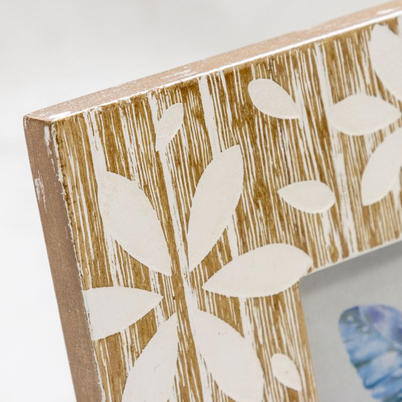 Flowers Design Photo Frame Decorative Home Picture Frame for Table and Wall Display