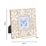 Flowers Design Photo Frame Decorative Home Picture Frame for Table and Wall Display
