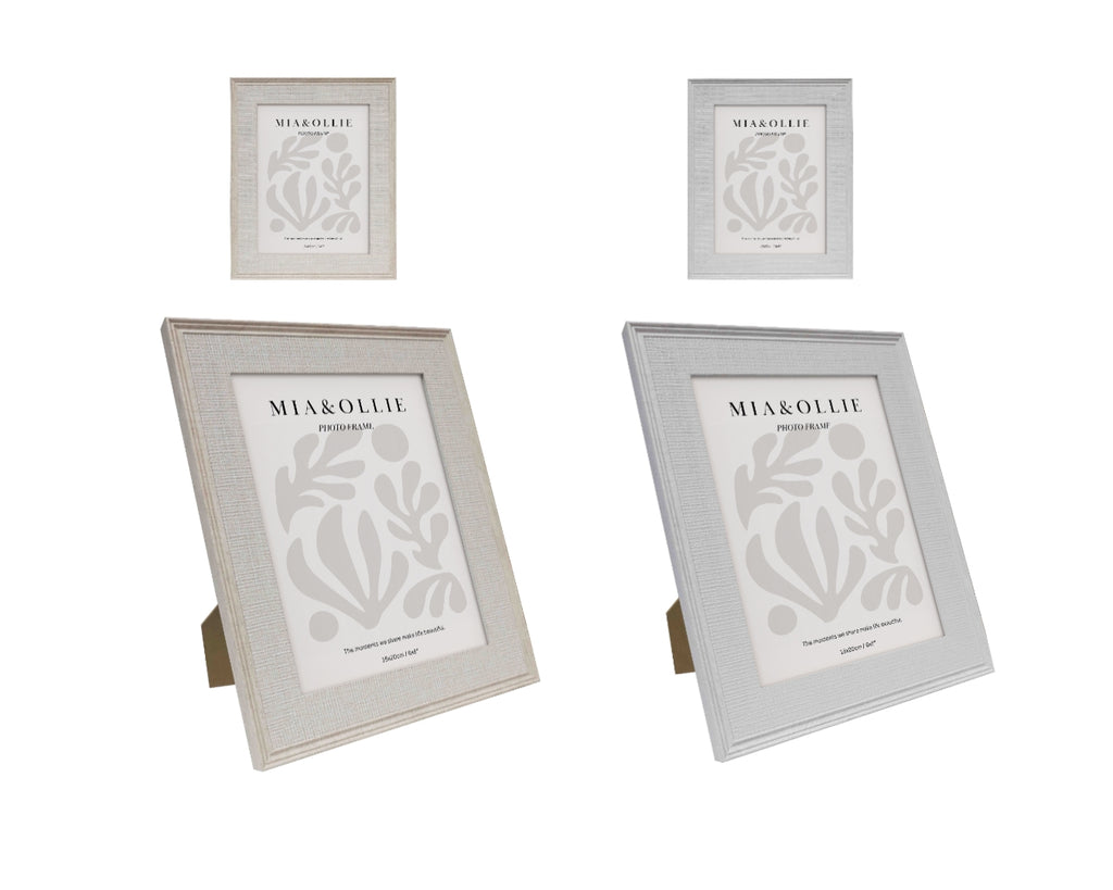 Set 2 Photo Frame Bella Assortment Decorative Photo Frames for Tabletop Display