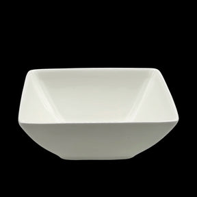 bulk 24 White Bone China Square Bowl 16x10cm