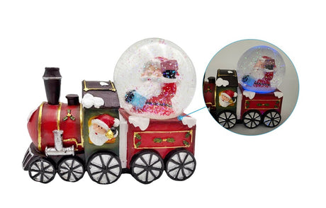 Bulk 12 Premium Xmas Santa Train Snow Globes