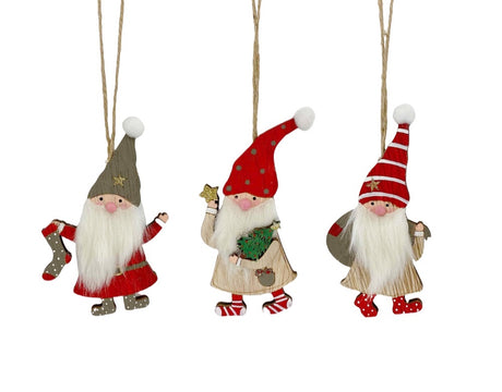 Assorted 36 Christmas Hanging Santa Decor