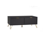 Volos Modern Gold and Black Coffee Table