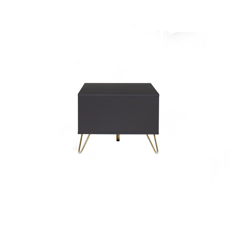 Volos Modern Gold and Black Coffee Table