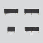Volos Modern Gold and Black Coffee Table
