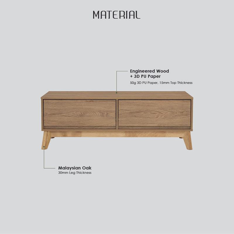 Hirado Modern Solid Wood Coffee Table