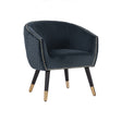 Deniz Lounge Chair - Elegant Accent Armchair in Dim Blue Arctus