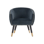 Deniz Lounge Chair - Elegant Accent Armchair in Dim Blue Arctus