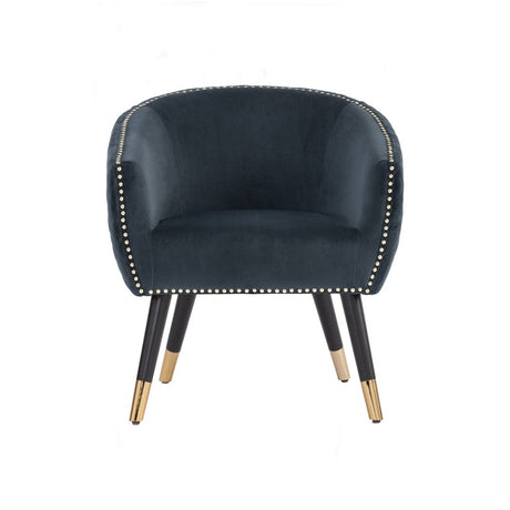 Deniz Lounge Chair - Elegant Accent Armchair in Dim Blue Arctus