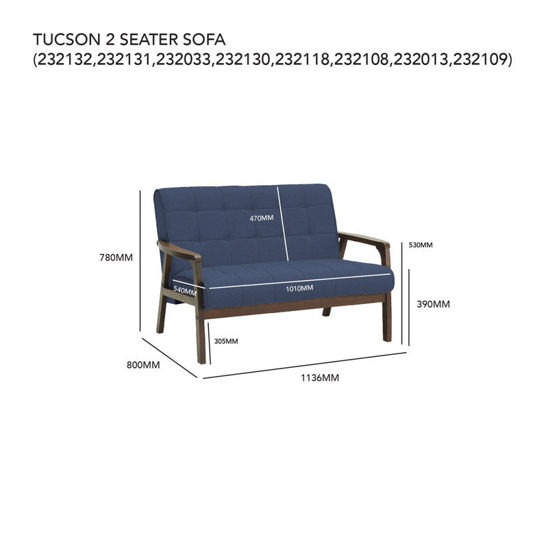 Tucson Elegant 2 Seater Sofa
