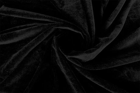 Premium Thick Black Faux Mink Velvet Curtains