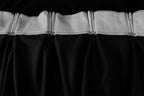 Premium Thick Black Faux Mink Velvet Curtains