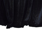 Elegant Black Velvet Blockout Curtains Set