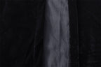 Elegant Black Velvet Blockout Curtains Set