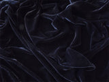 Elegant Black Velvet Pinch Pleat Curtains Set