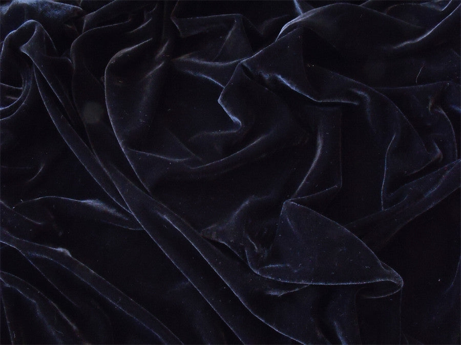 Elegant Black Velvet Pinch Pleat Curtains
