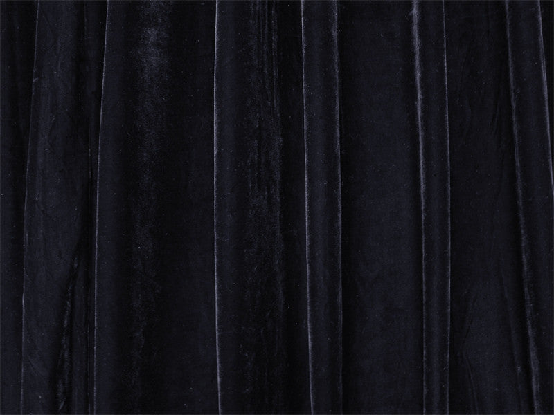 Luxurious Black Velvet Pinch Pleat Curtains
