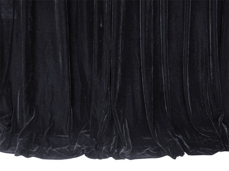 Luxurious Black Velvet Pinch Pleat Curtains