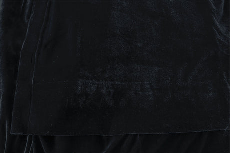 Luxurious Black Velvet Pinch Pleat Curtains