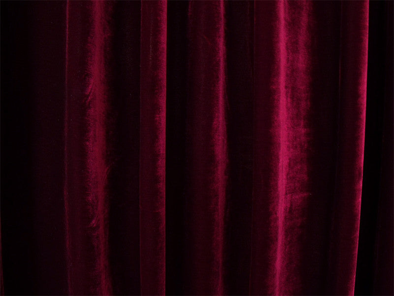 Burgundy 4-Way Stretch Velvet Curtains 600x265cm