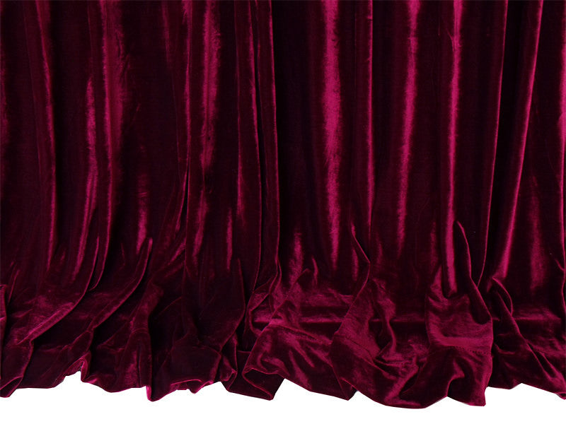 Burgundy 4-Way Stretch Velvet Curtains 600x265cm