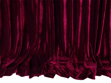 Burgundy 4-Way Stretch Velvet Curtains 600x265cm
