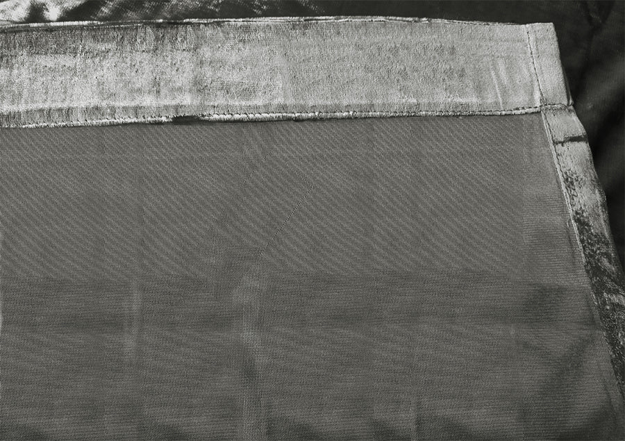 Plush Grey Velvet Curtains with Hooks