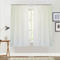 Milk White Pinch Pleat Curtain Panel 130x160cm