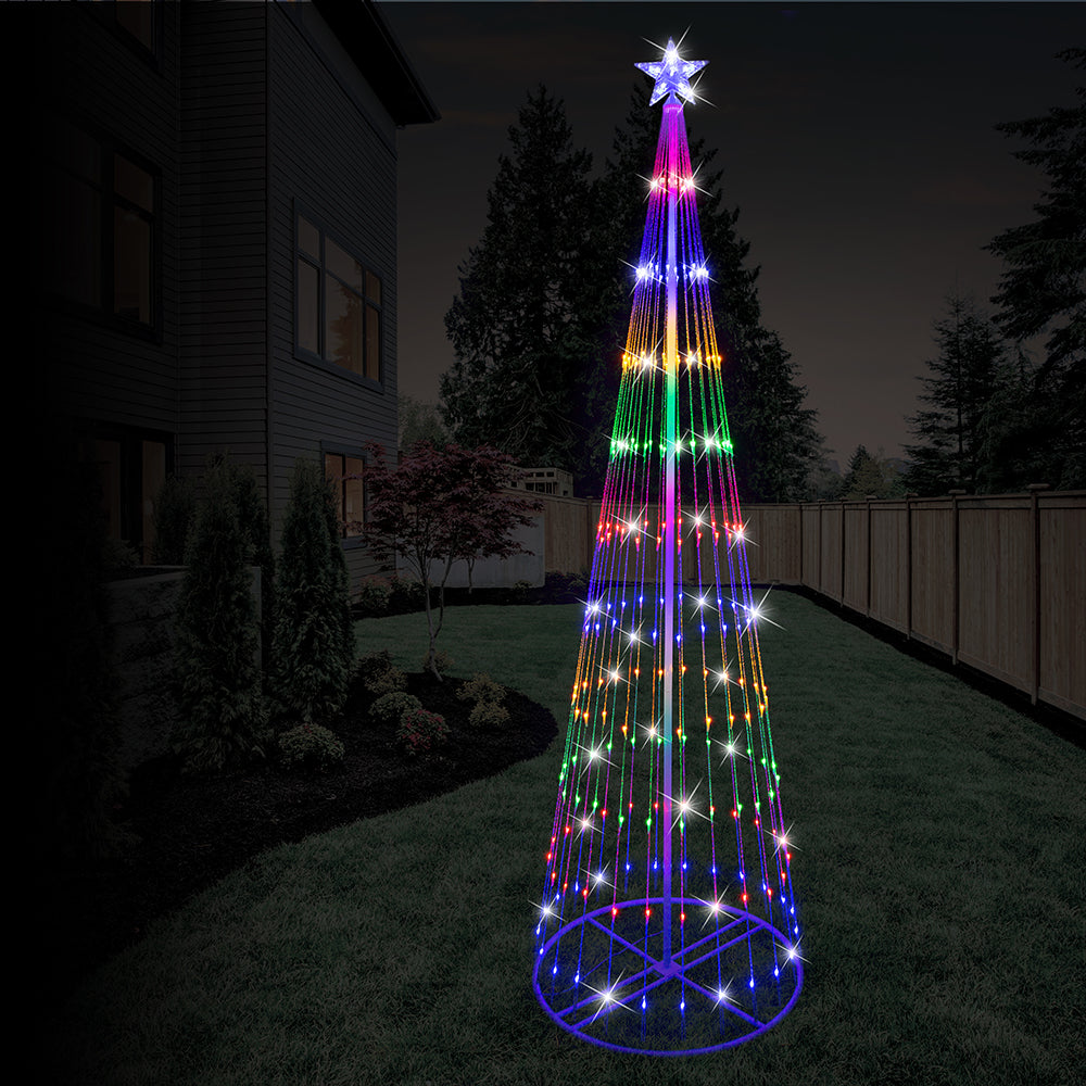 Multicolor LED Digital Strands Tree 2.4m