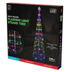 Multicolor LED Digital Strands Tree 2.4m