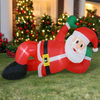 Relaxed 240cm Inflatable Lying Santa Decor