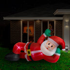 Relaxed 240cm Inflatable Lying Santa Decor