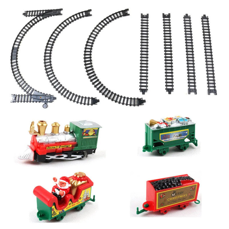 NNEOBA Realistic Christmas Electric Train Set