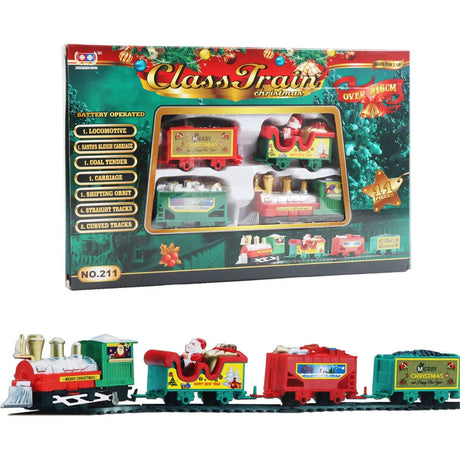 NNEOBA Realistic Christmas Electric Train Set