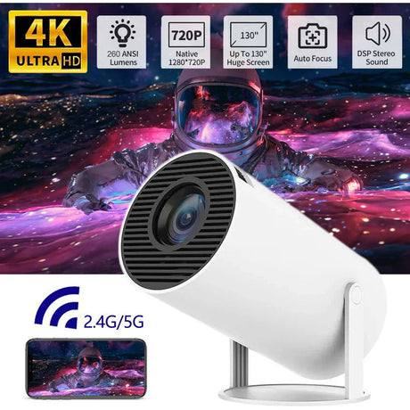 NNEOBA Transpeed 4K WiFi6 Portable Projector