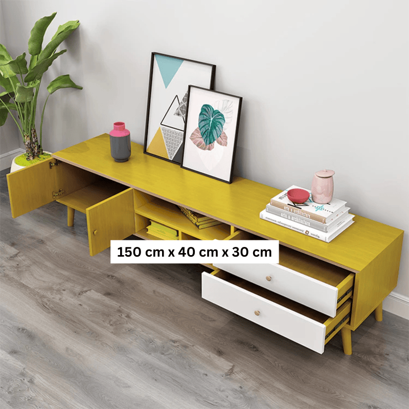 NNECN Modern TV Stand & Table Set