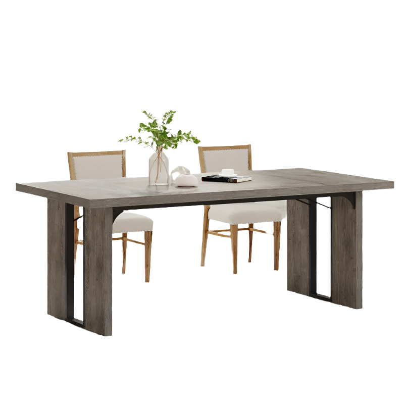 Rustic Elegance Rectangular Dining Table