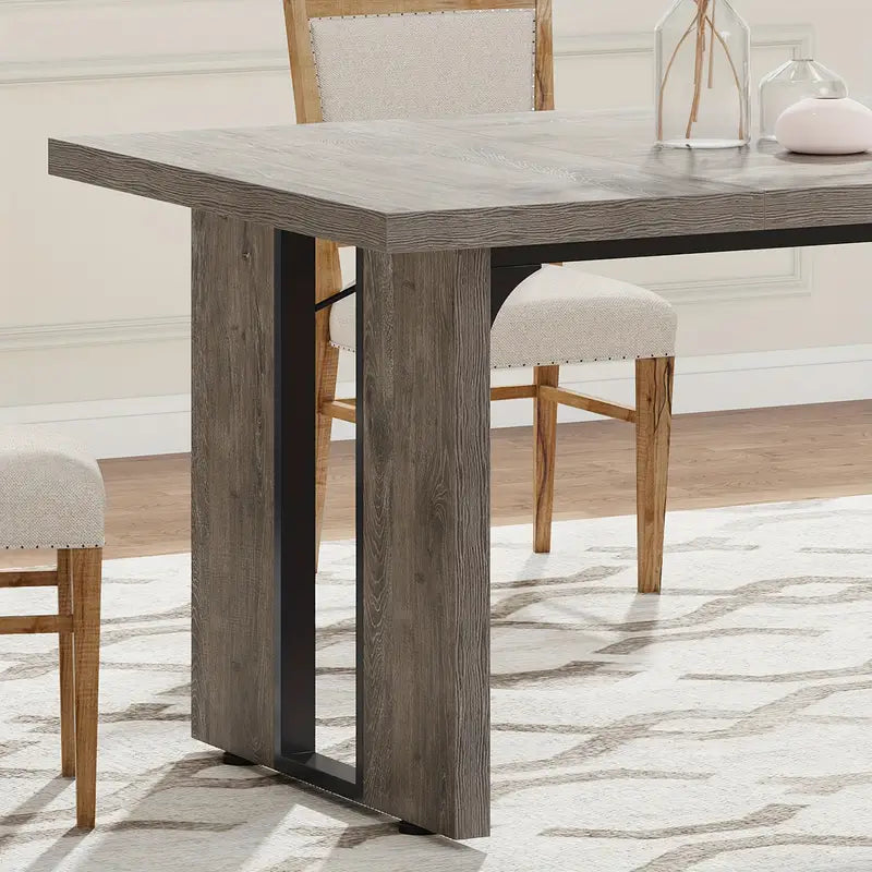 Rustic Elegance Rectangular Dining Table