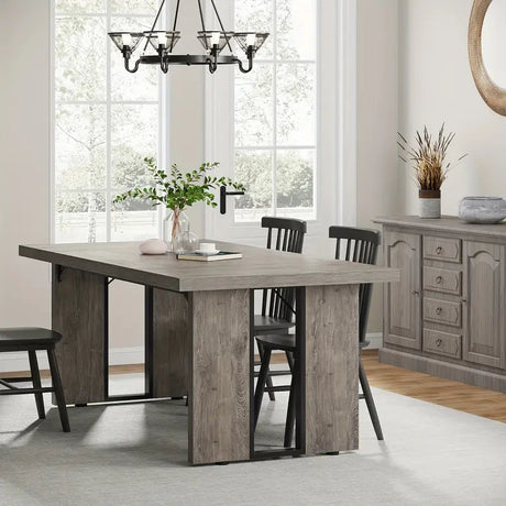 Rustic Elegance Rectangular Dining Table