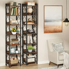 Extra Tall 7 Tier Rustic Bookcase