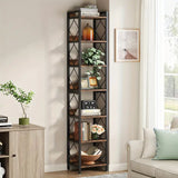 Extra Tall 7 Tier Rustic Bookcase